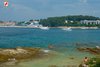 Vista sugli hotel e l'ACI marina di Rovigno