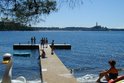 The deck in front of the Diving Center Valdaliso Rovinj